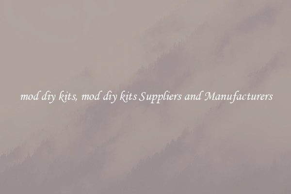 mod diy kits, mod diy kits Suppliers and Manufacturers