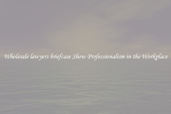 Wholesale lawyers briefcase Show Professionalism in the Workplace