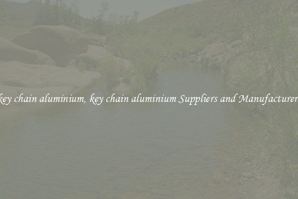 key chain aluminium, key chain aluminium Suppliers and Manufacturers