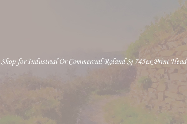 Shop for Industrial Or Commercial Roland Sj 745ex Print Head