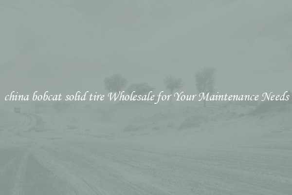 china bobcat solid tire Wholesale for Your Maintenance Needs