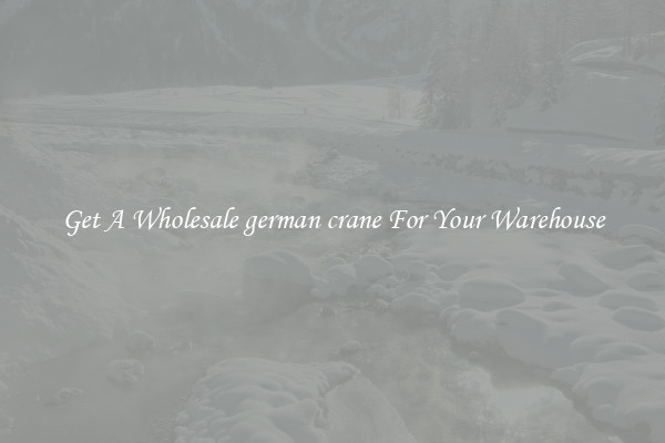 Get A Wholesale german crane For Your Warehouse