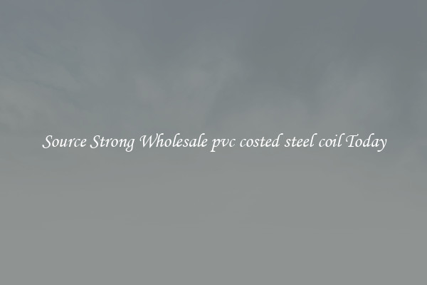 Source Strong Wholesale pvc costed steel coil Today