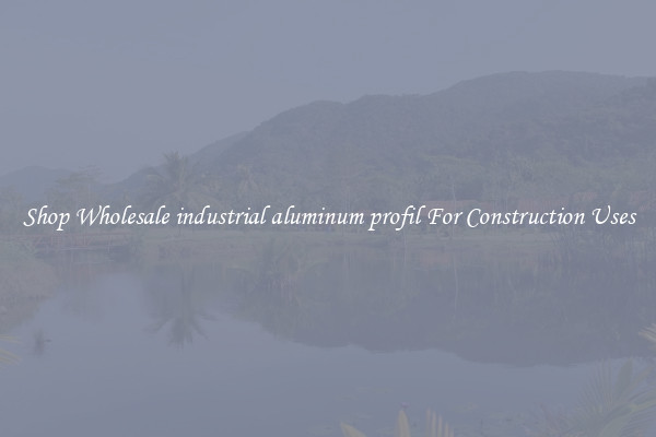 Shop Wholesale industrial aluminum profil For Construction Uses