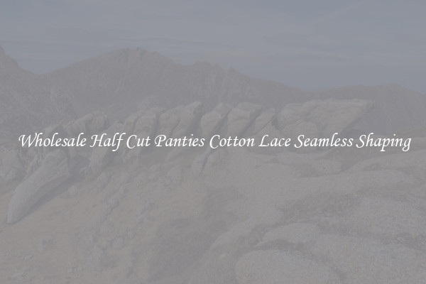 Wholesale Half Cut Panties Cotton Lace Seamless Shaping