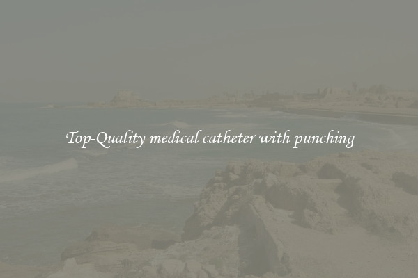 Top-Quality medical catheter with punching